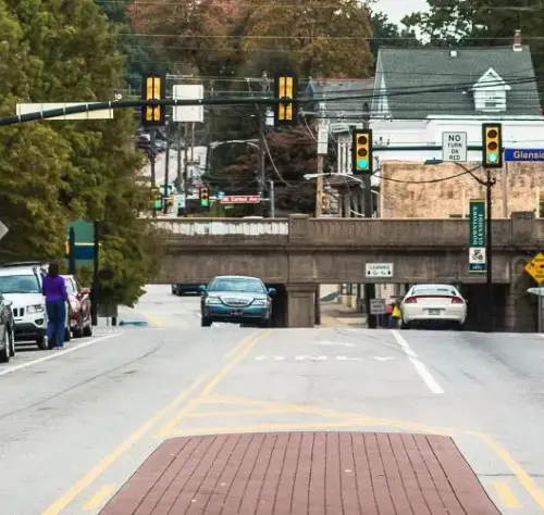 View of Glenside Avenue Easton Road intersection