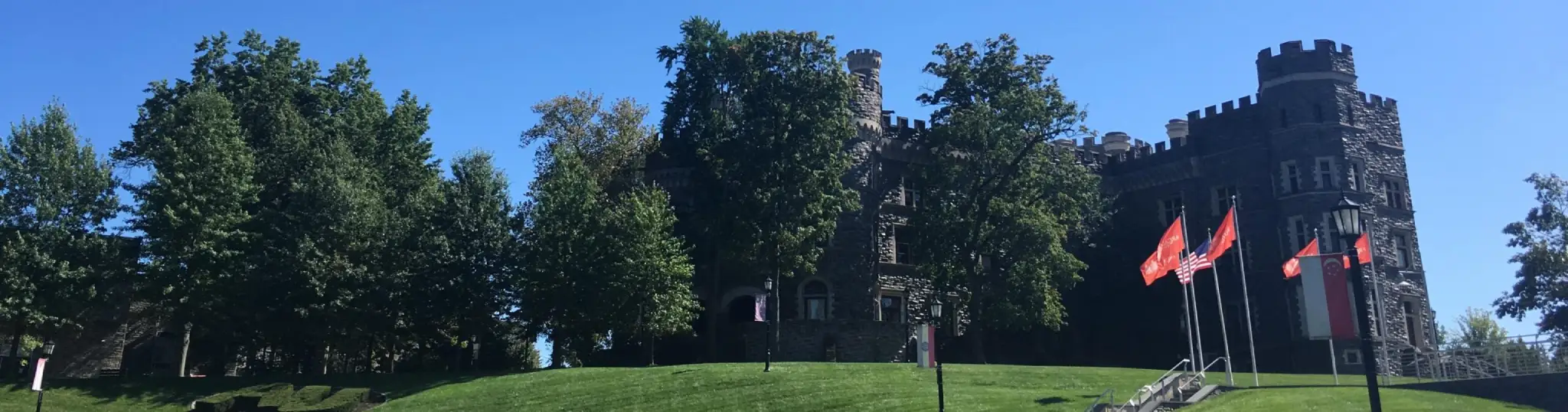 A picture of the castle from Haber Green.