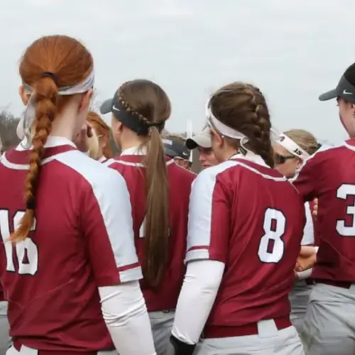 An Arcadia sports team huddling