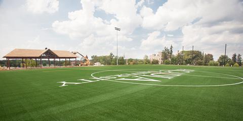 Easton field ribbon cutting ceremony.