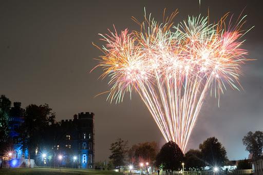 Fireworks being shot into the sky