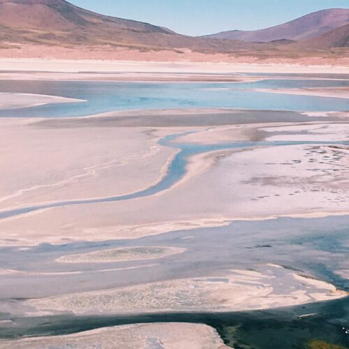 Landscape picture of a Chilean shoreline.