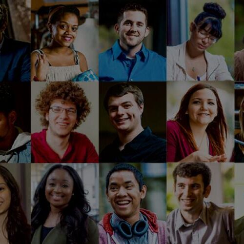 A header of different student portrait