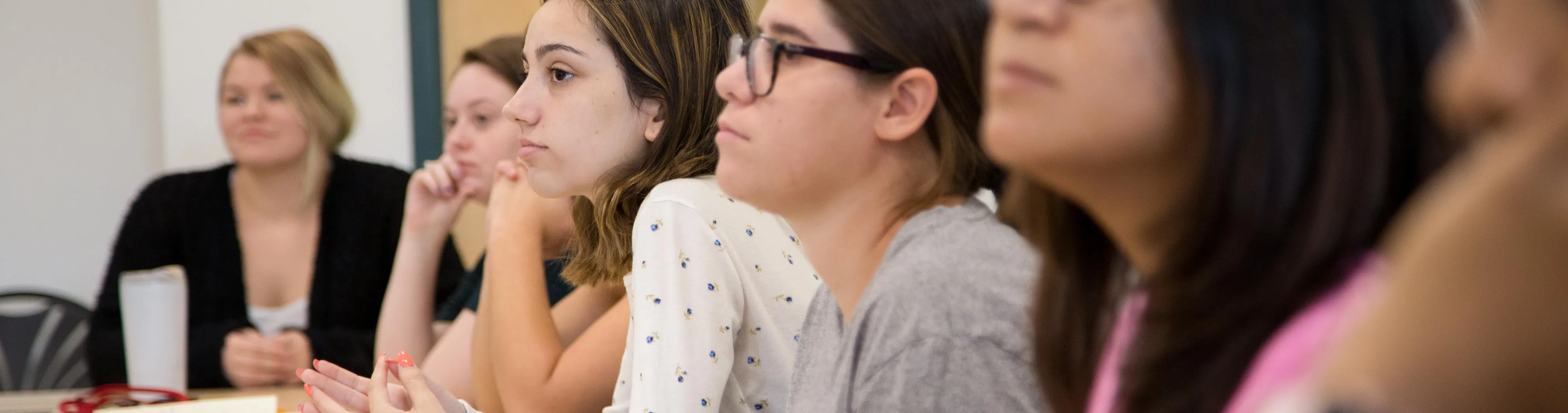 The profiles of five students in class