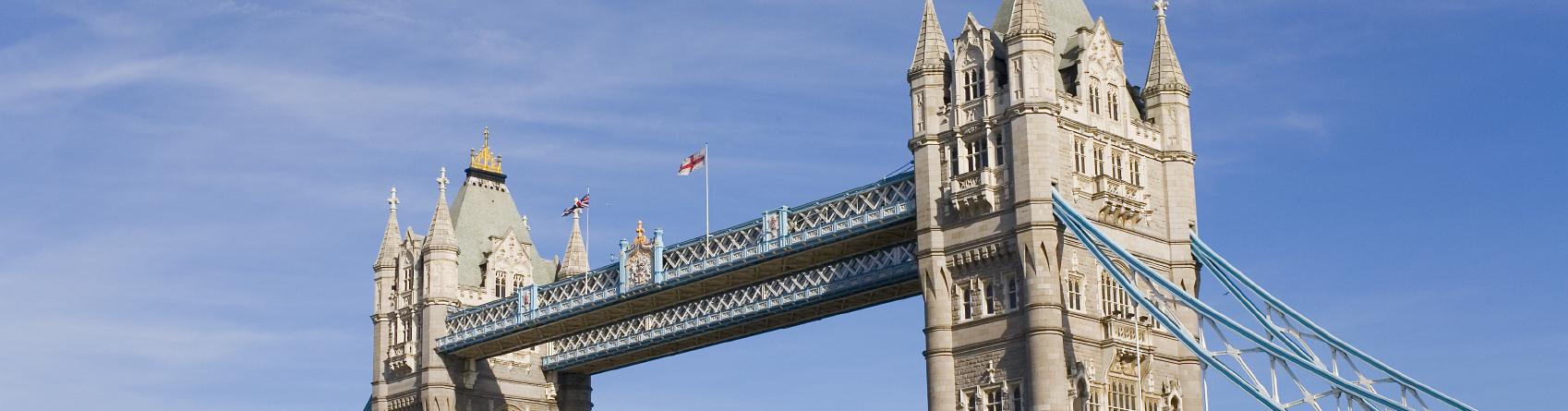 Tower Bridge in London.