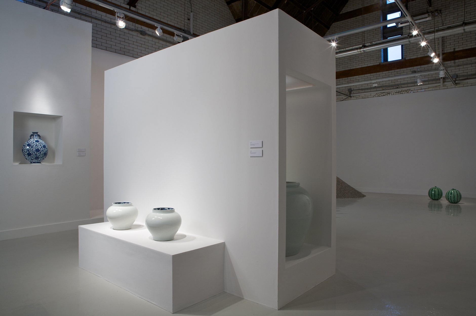 Installation view, "Ai Wei Wei: Dropping the Urn," 2010, Spruance Gallery, photo: Greenhouse Media