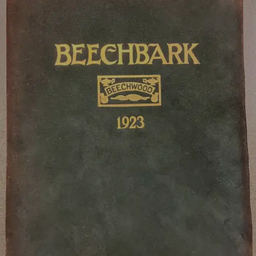 Cover of Beechwood's Beechbark book from 1923.