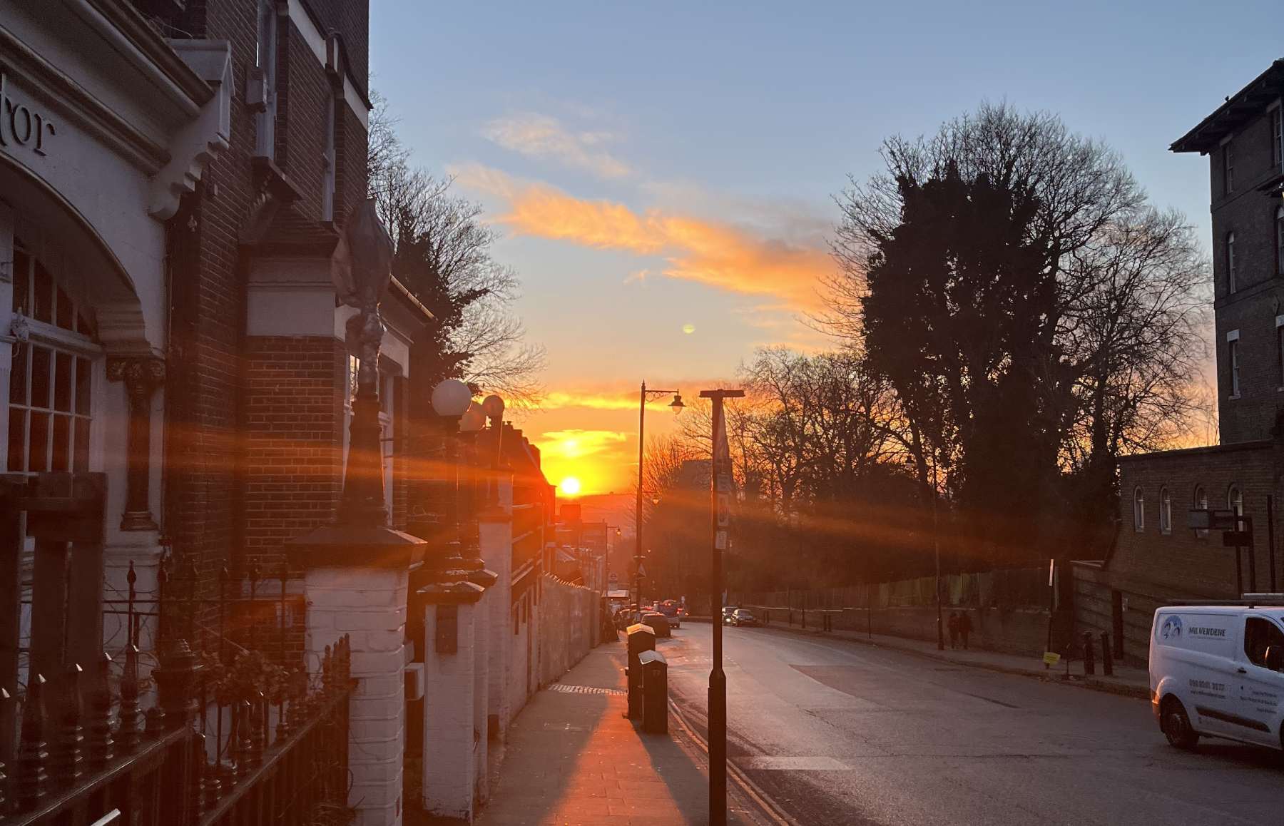 A London sunset