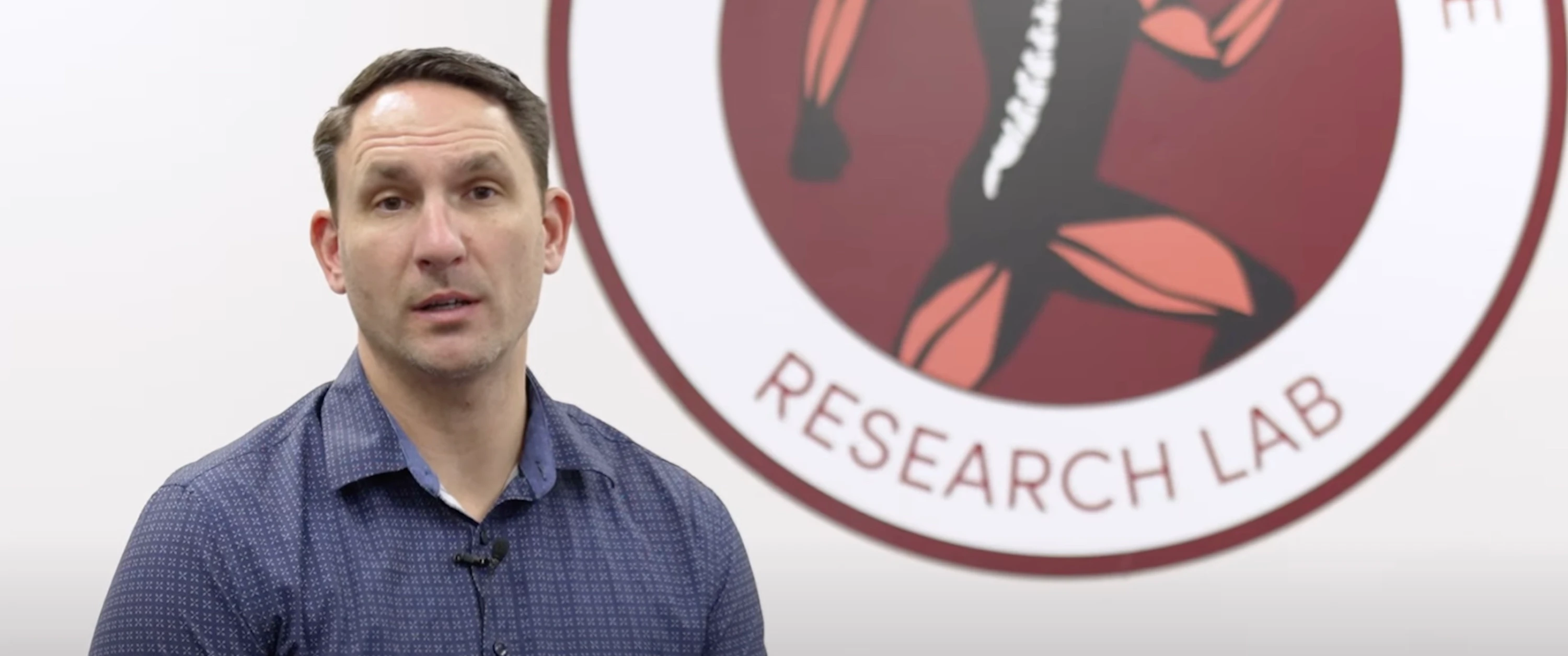 Dr. Ryan Zarzycki in the Physical Therapy research lab