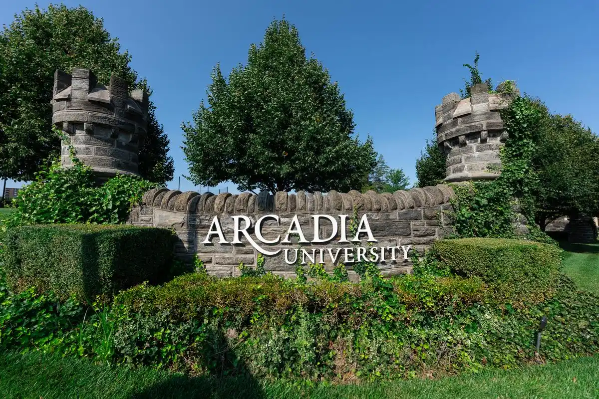 Arcadia University main entrance