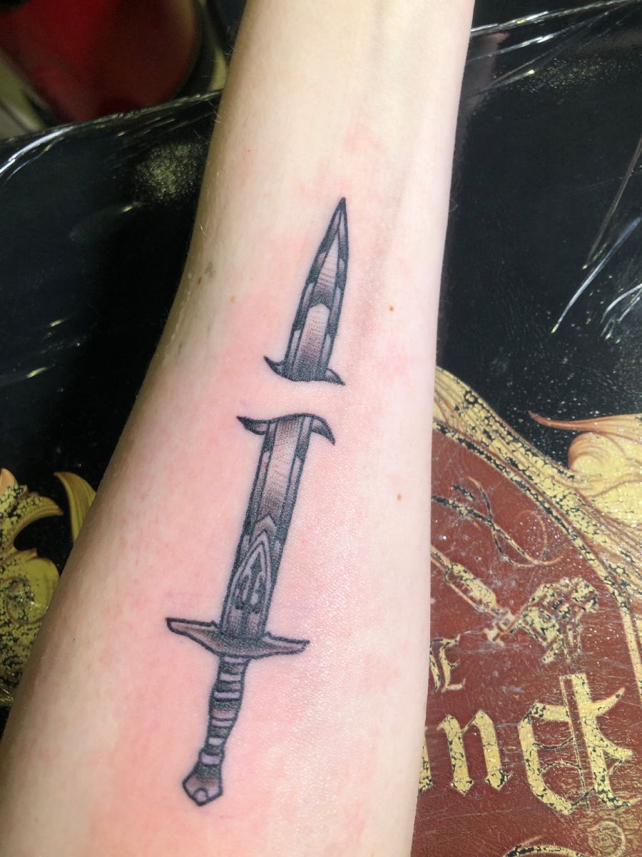 Zara's Percy Jackson inspired tattoo.