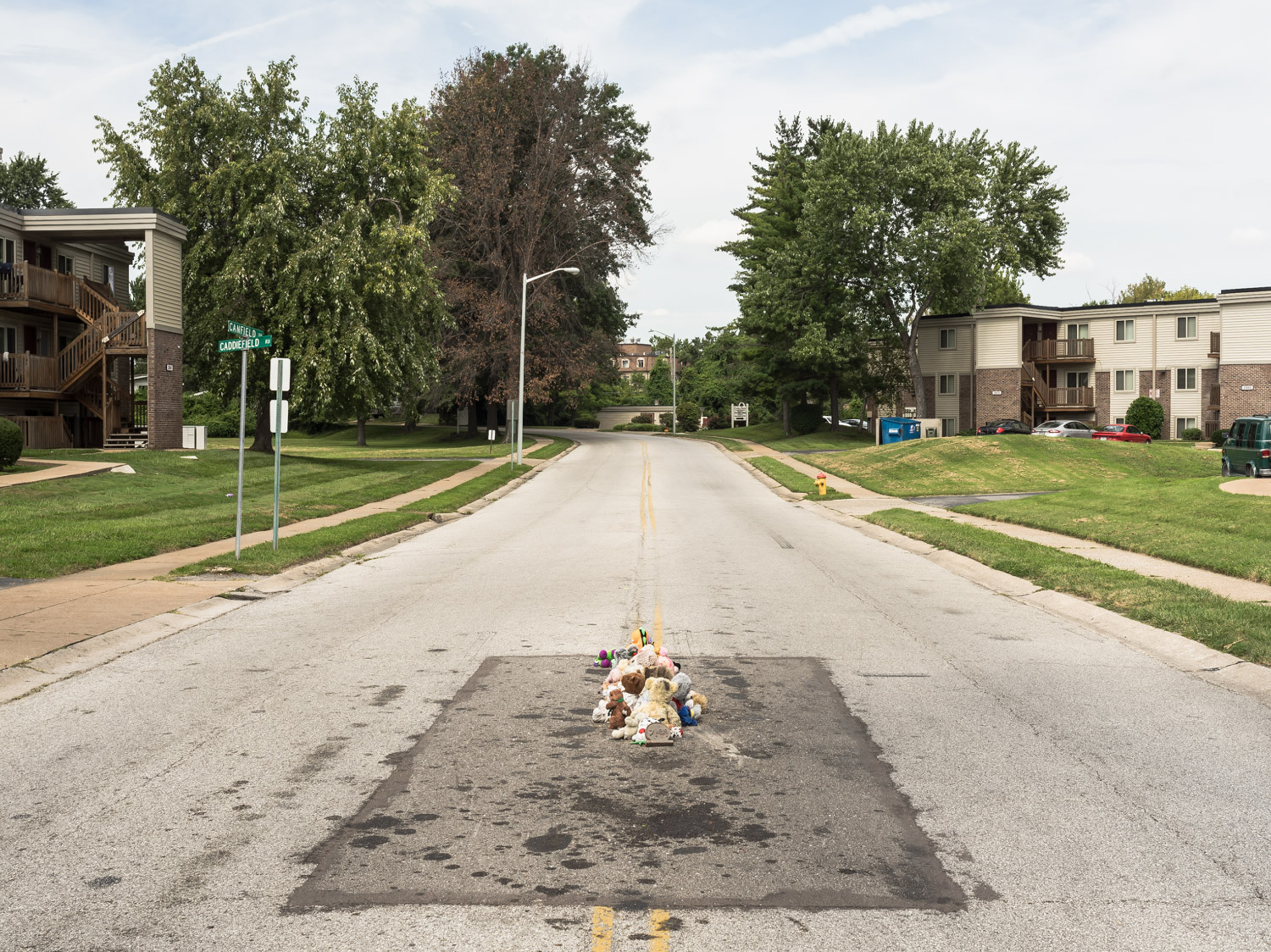 Memorial site for Michael Brown