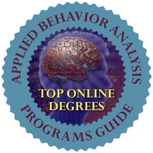 Applied Behavior Analysis Programs Guide logo stating Top Online Degrees