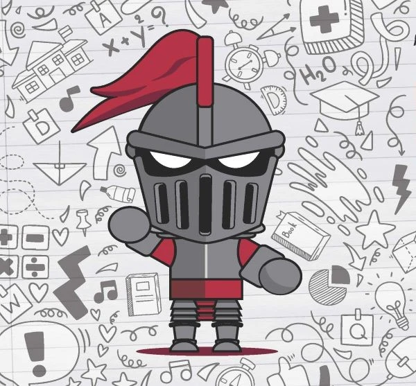 Knight mascot cartoon