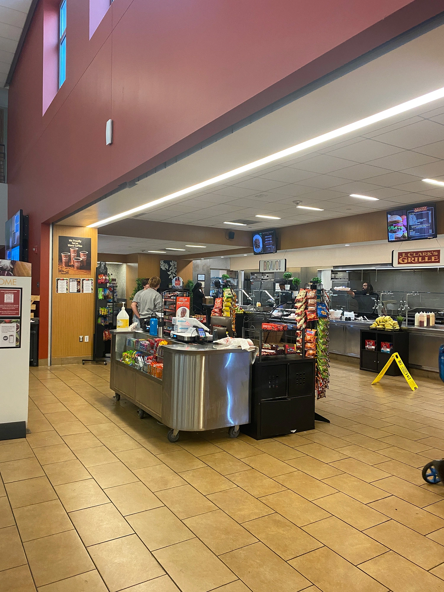 The front desk at the Chat in the University Commons.