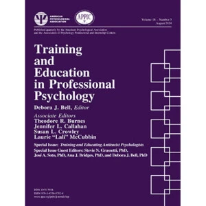 The cover of "Training and Education in Professional Psychology".