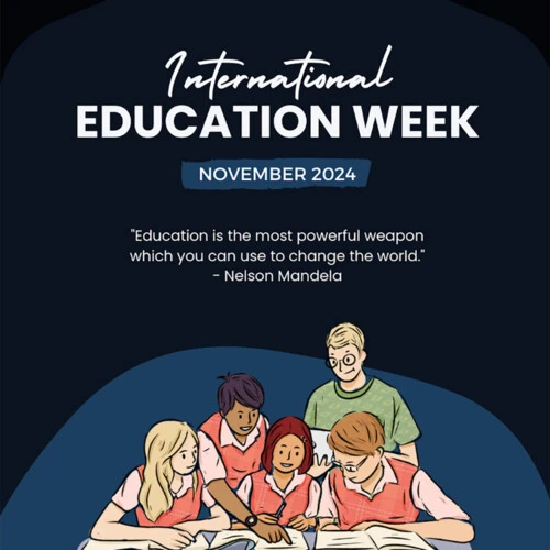 An International Education Week Graphic.