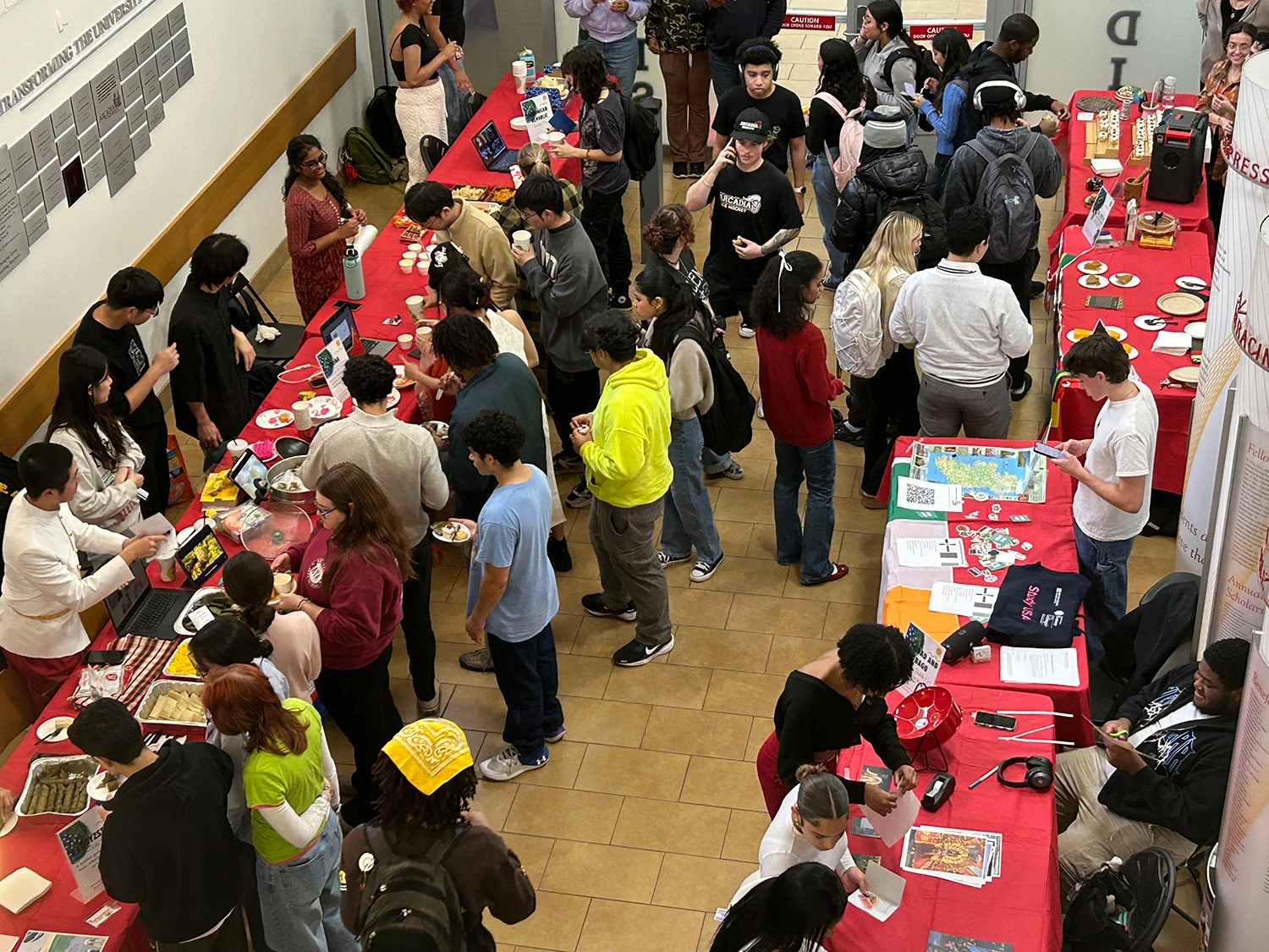 Students at the Culture Fair.